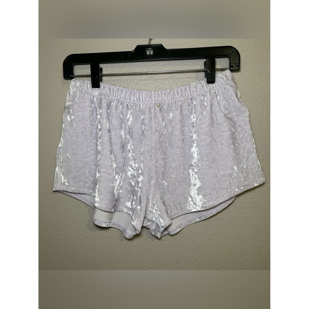 Lululemon Ivivva Purple Veluxe Velvet Shorts With Pockets Girl’s Size Large 12